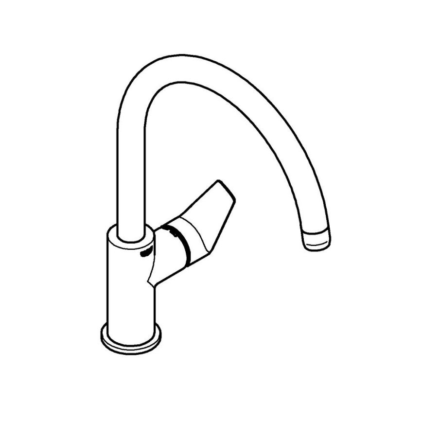 GROHE 30529001 - Drezová batéria START EDGE lesklý chróm