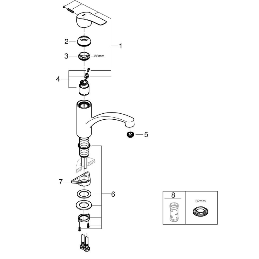 GROHE 30530002 - Kuchynská batéria START lesklý chróm