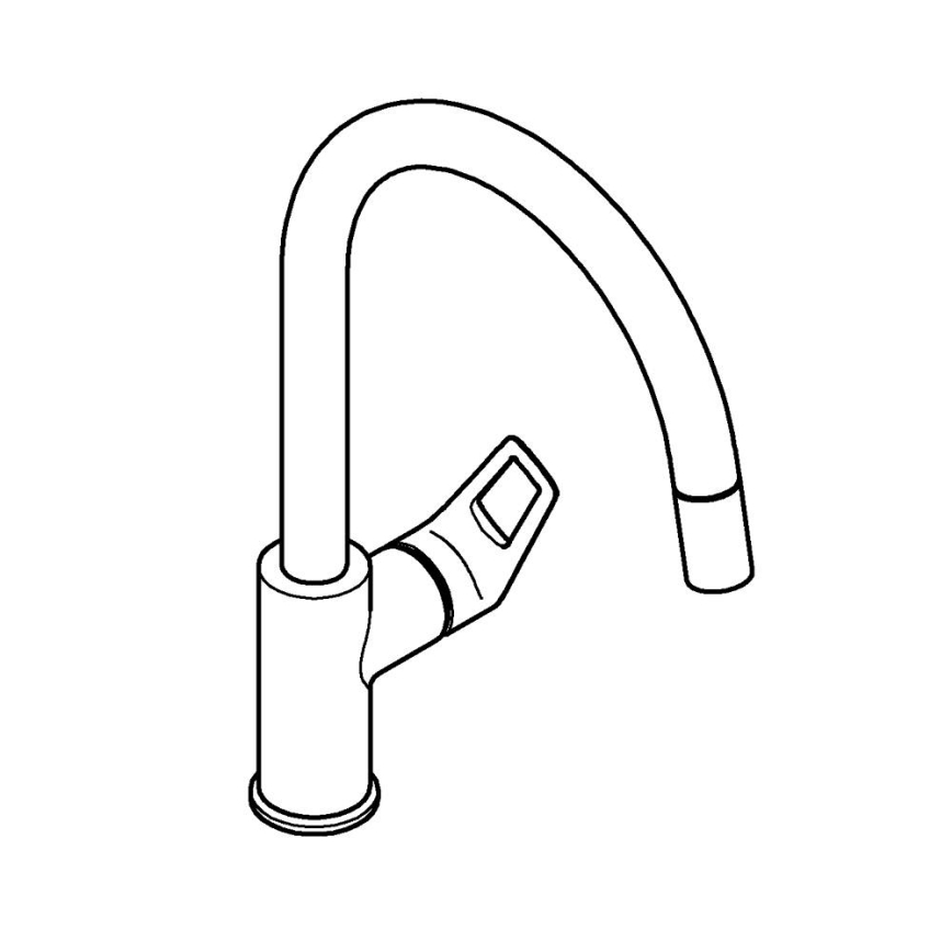 GROHE 30556000 - Drezová batéria START LOOP 357 mm lesklý chróm