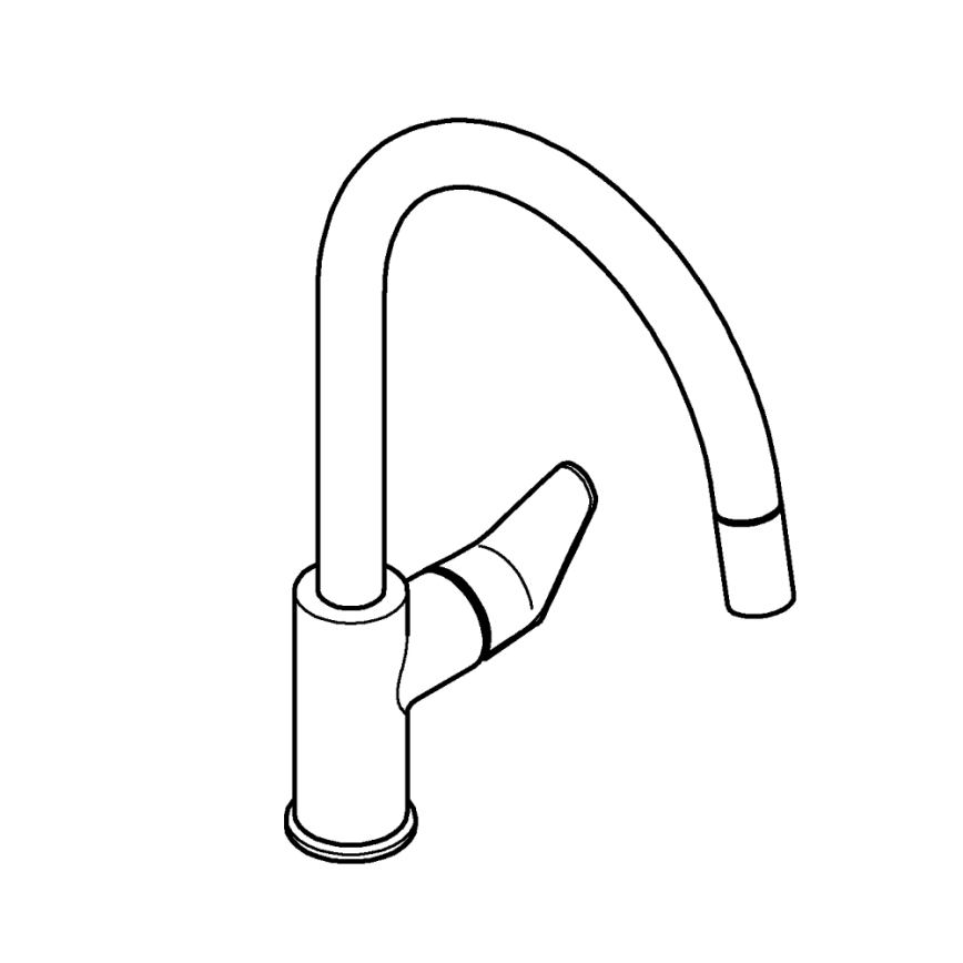 GROHE 30562000 - Drezová batéria START CURVE 357 mm lesklý chróm