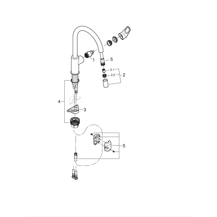 GROHE 30569000 - Drezová batéria START FLOW 357 mm lesklý chróm