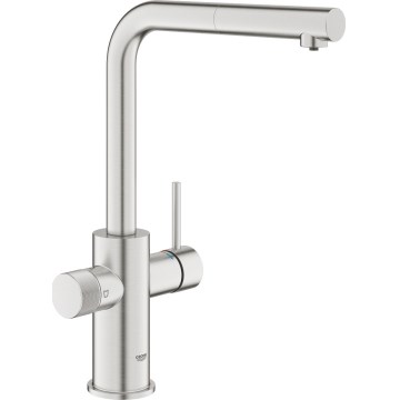 GROHE 30590DC0 - Drezová batéria s výsuvnou sprškou BLUE PURE nerez