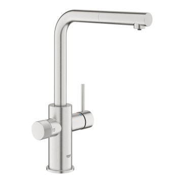 GROHE 30601DC0 - Drezová batéria BLUE PURE s vysúvacou koncovkou nerez