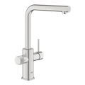 GROHE 30601DC0 - Drezová batéria BLUE PURE s vysúvacou sprchou, nerez