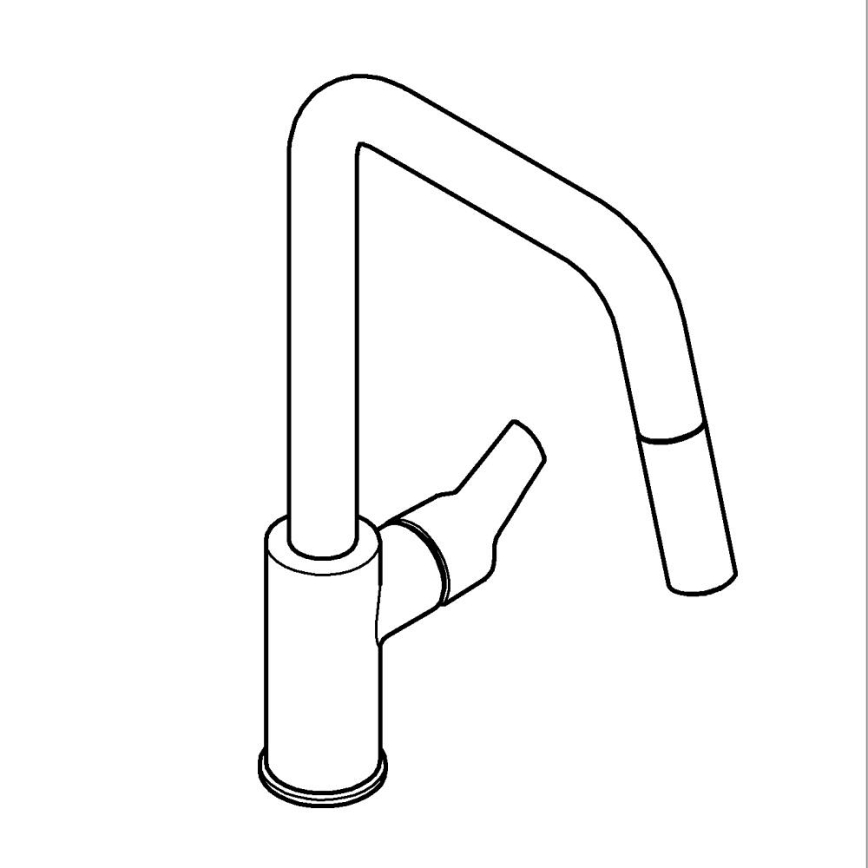 GROHE 306312430 - Drezová batéria QUICKFIX START 362 mm čierna