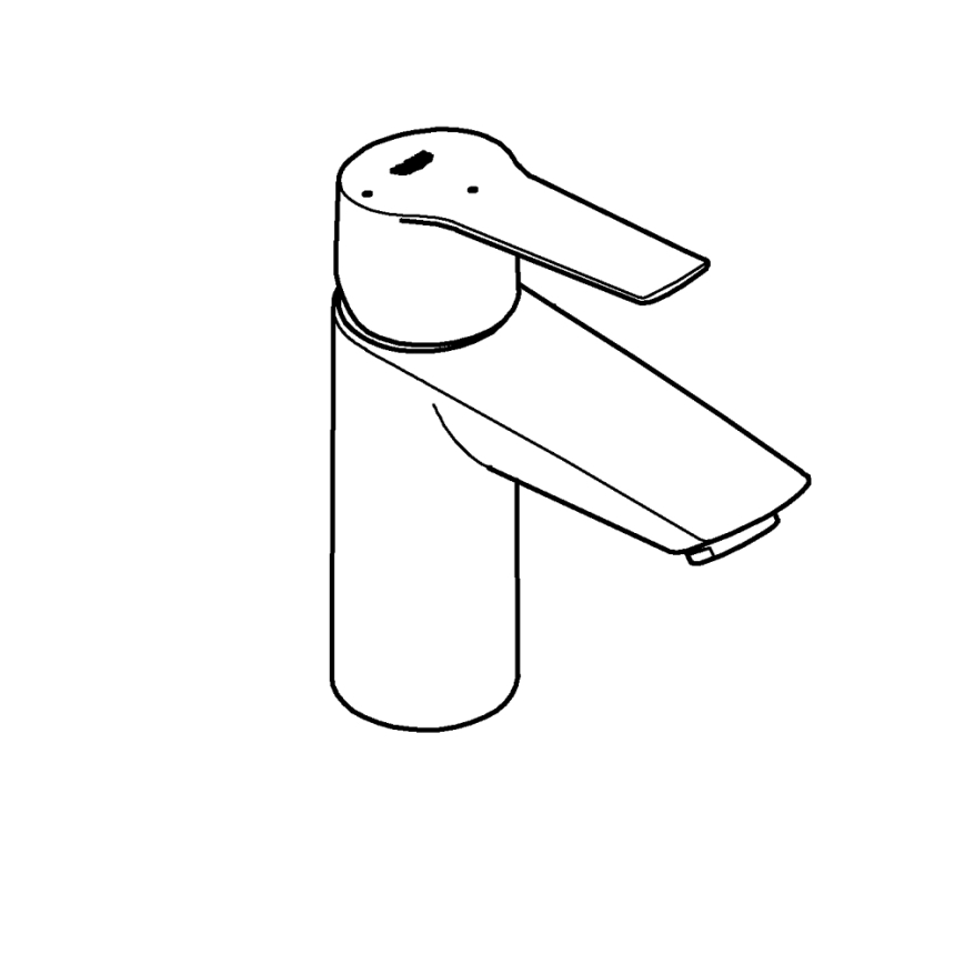 GROHE 311372432 - Umývadlová batéria QUICKFIX START 165 mm čierna