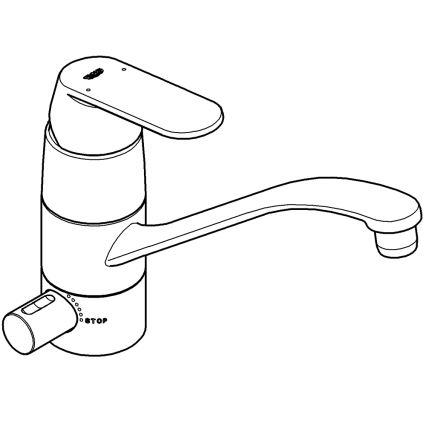 GROHE 31161000 - Drezová batéria EUROSMART COSMOPOLITAN 140° lesklý chróm