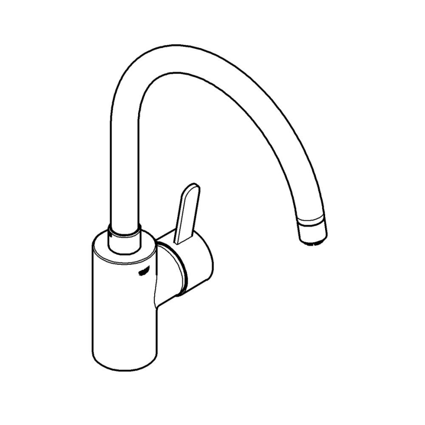 GROHE 31180000 - Drezová batéria EUROSMART COSMOPOLITAN lesklý chróm