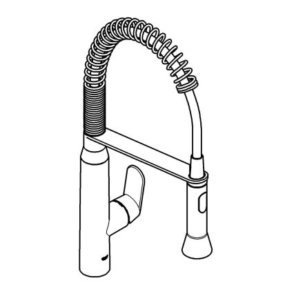 GROHE 31379000 - Drezová batéria K7 G12” lesklý chróm