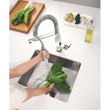 GROHE 31395000 - Drezová batéria EUROCUBE 547 mm lesklý chróm