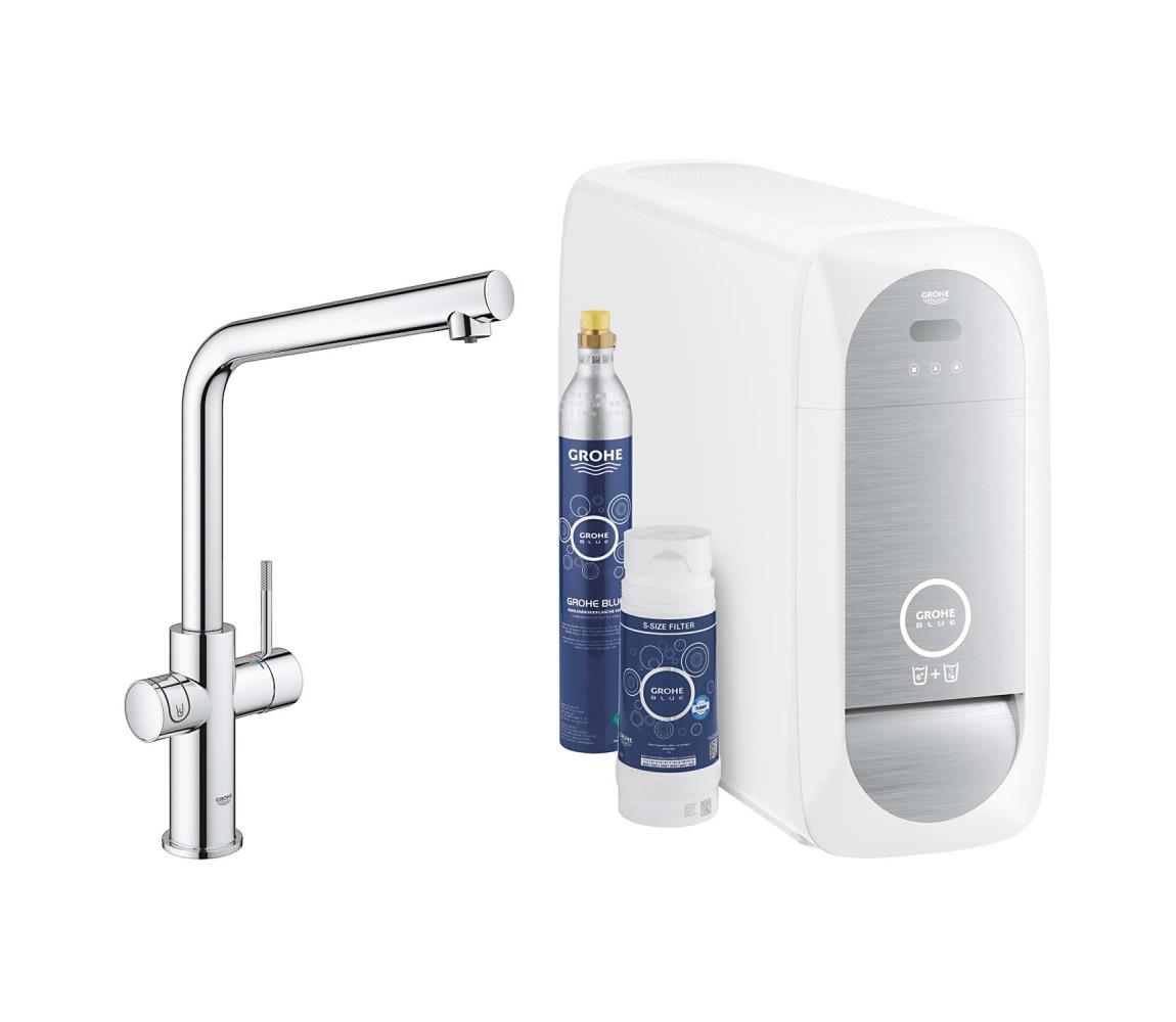 GROHE 31454001 - Drezová batéria BLUE HOME L-výpusť lesklý chróm 31454001