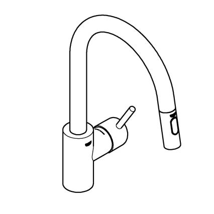 GROHE 31483002 - Drezová batéria CONCETTO lesklý chróm