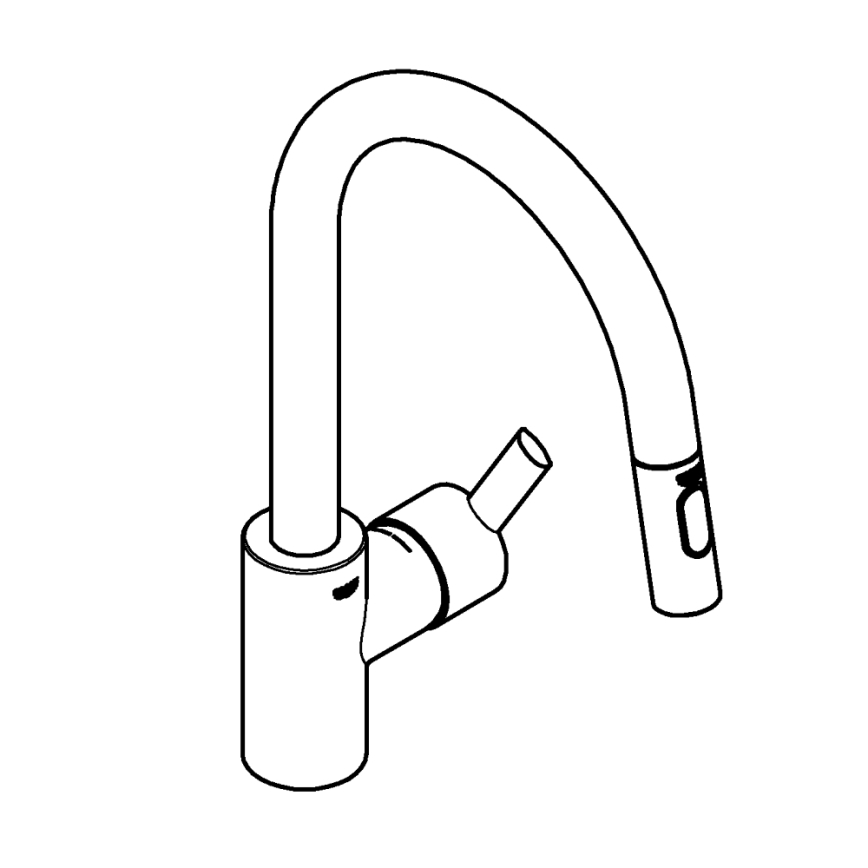 GROHE 31486001 - Drezová batéria FEEL lesklý chróm