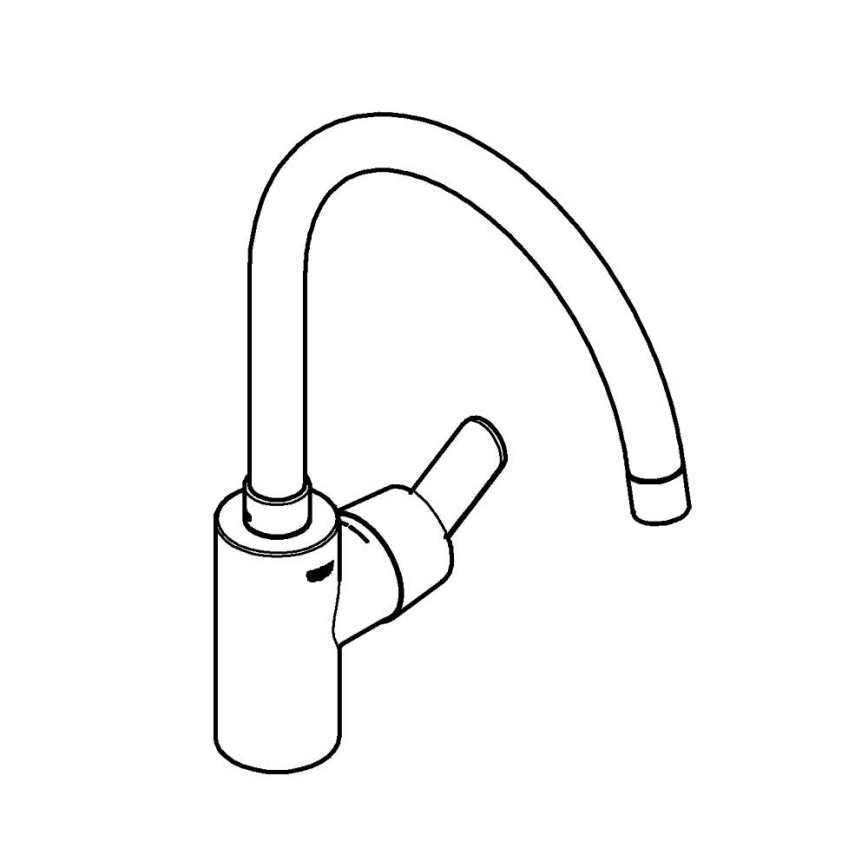 GROHE 31494001 - Drezová batéria GET, lesklý chróm