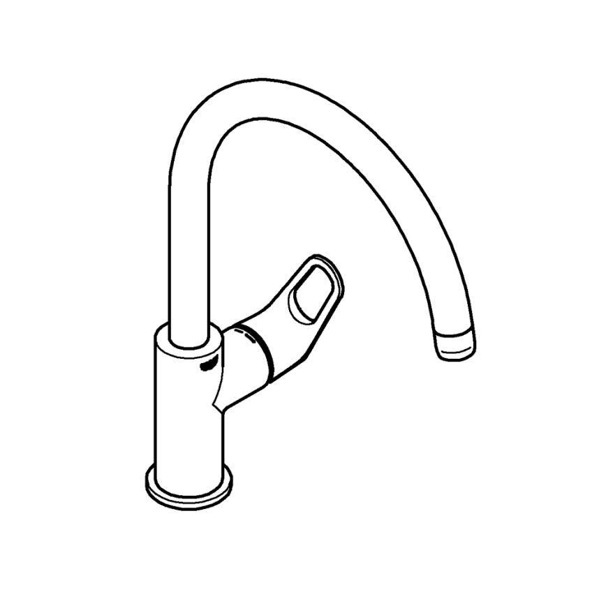 GROHE 31555001 - Drezová batéria START FLOW 332 mm lesklý chróm