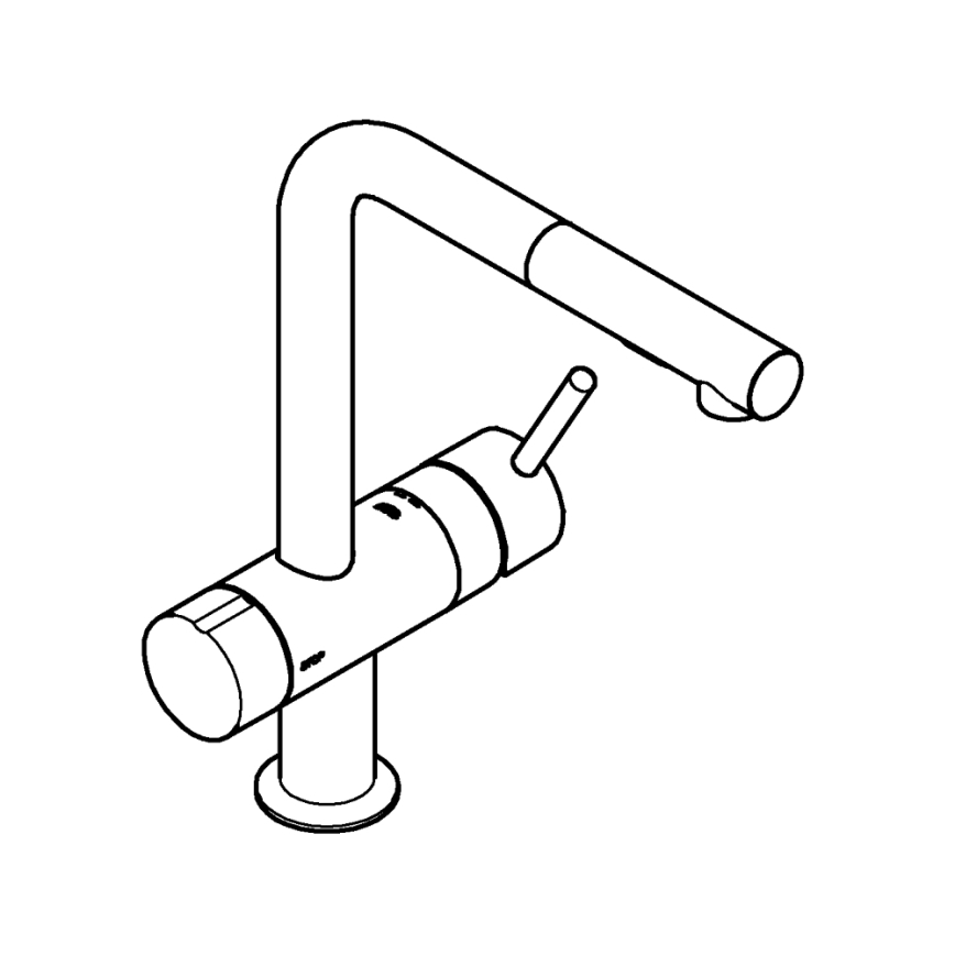 GROHE 31558GN0 - Drezová batéria A zlatá