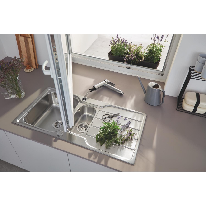 GROHE 31572SD1 - Drez K500 1000 × 500 mm nerezová oceľ