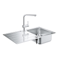 GROHE 31573SD1 -Sada kuchynského drezu K500 s odkvapkávacou plochou a batériou A 86×50 cm nerezová oceľ
