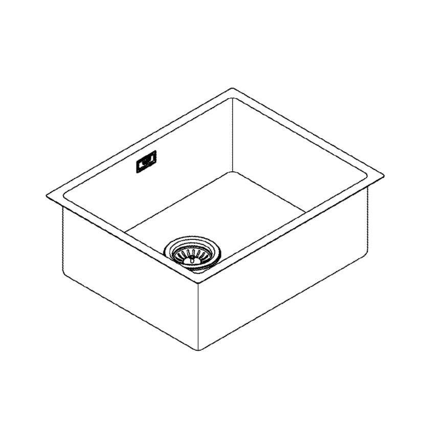 GROHE 31574SD1 - Kuchynský drez K700U 550 x 450 mm nerezová oceľ