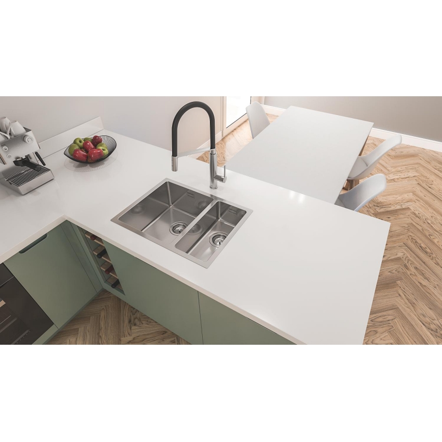 GROHE 31575SD1 - Kuchynský drez K700U, 760 × 450 mm, z nerezovej ocele