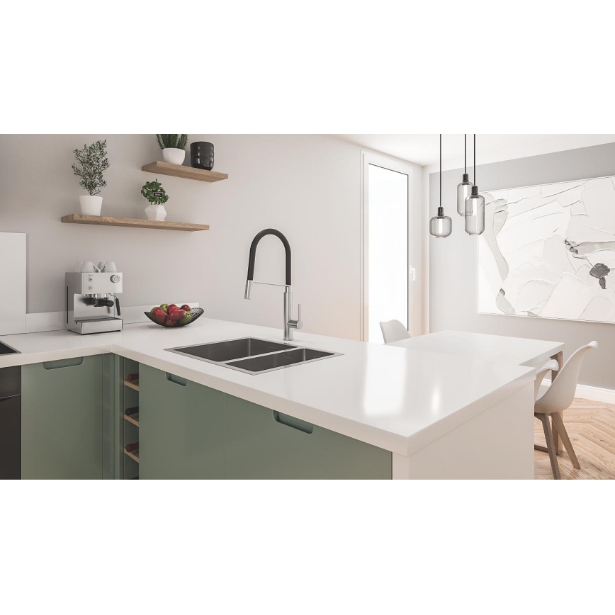 GROHE 31577SD1 - Kuchynský drez K700U 595 × 450 mm, nerezová oceľ