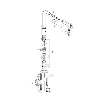 GROHE 31613000 - Drezová batéria A SmartControl 314 mm, lesklý chróm