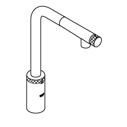 GROHE 31613000 - Drezová batéria A SmartControl 314 mm, lesklý chróm