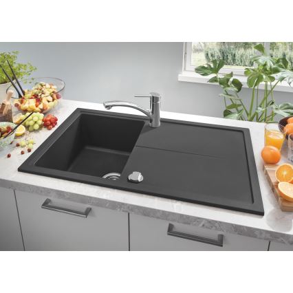 GROHE 31640AP0 - Kompozitný drez K400 860 × 500 mm granit/čierna
