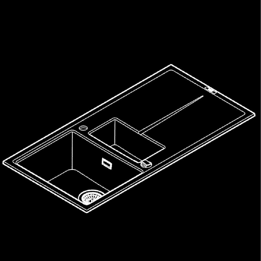 GROHE 31642AP0 - Drez K400 1000 × 500 mm granit/čierna