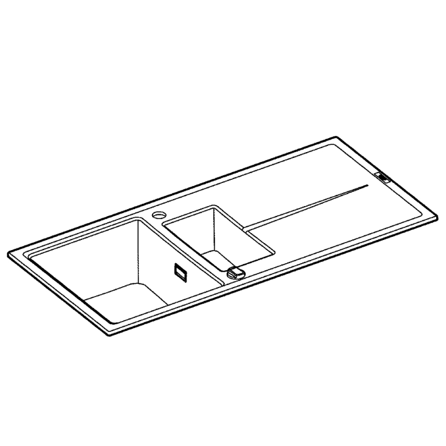 GROHE 31642AP0 - Drez K400 1000 × 500 mm granit/čierna