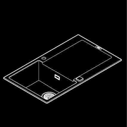 GROHE 31644AP0 - Drez K500 860 × 500 mm granit/čierna