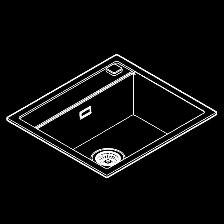 GROHE 31651AP0 - Kuchynský drez K700 560 × 510 mm granit/čierna