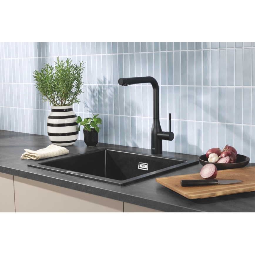 GROHE 31651AP0 - Kuchynský drez K700 560 × 510 mm granit/čierna