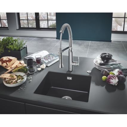 GROHE 31654AP0 - Drez K700U 533 × 457 mm čierny granit/čierna