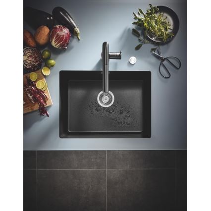 GROHE 31655AP0 - Drez K700U 610 × 460 mm čierny kameň/čierna