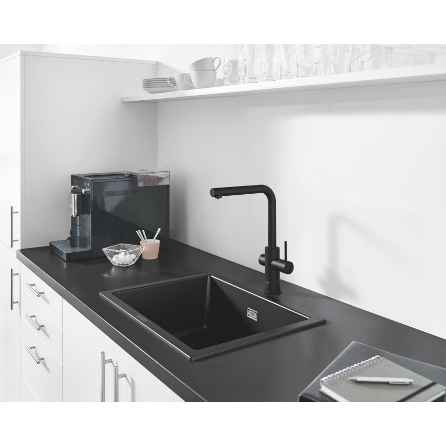 GROHE 31655AP0 - Drez K700U 610 × 460 mm čierny kameň/čierna