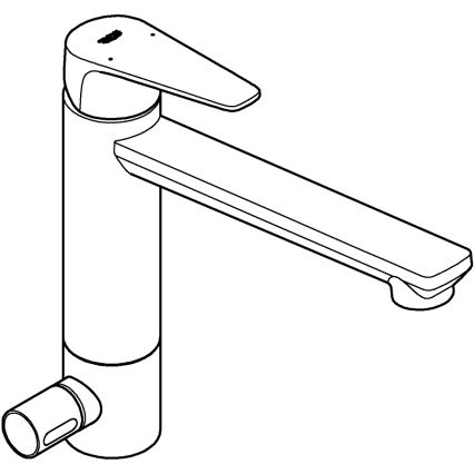 GROHE 31696000 - Drezová batéria BAUEDGE lesklý chróm
