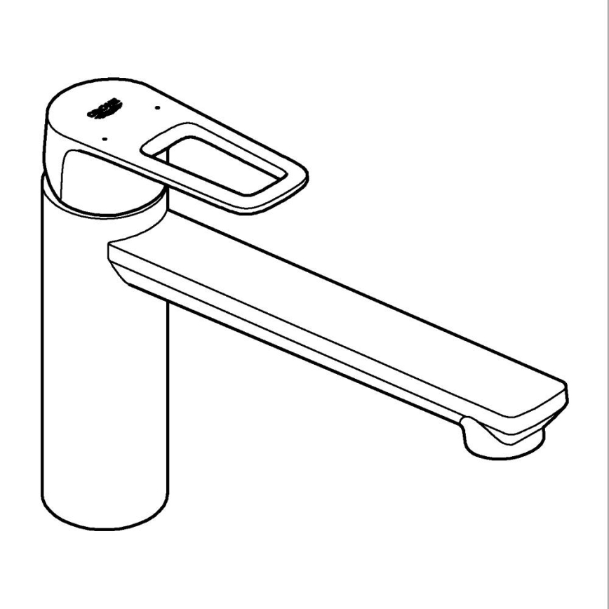 GROHE 31706000 - Drezová batéria BAULOOP lesklý chróm