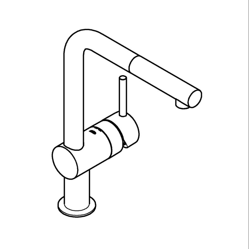 GROHE 32168DC0 - Drezová batéria A nerezová oceľ