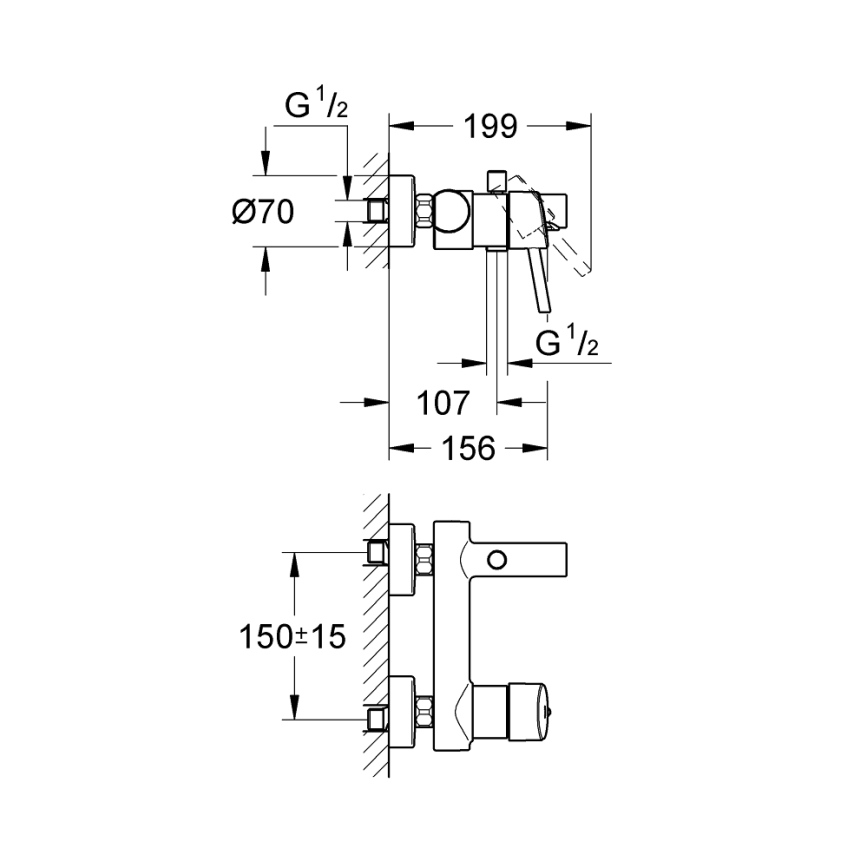 GROHE 32211001 - Vaňová batéria CONCETTO DN 15 lesklý chróm