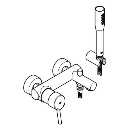 GROHE 32212001 - Vaňová batéria CONCETTO lesklý chróm