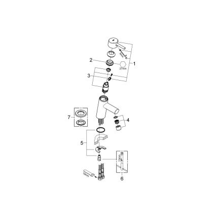 GROHE 3224010E - Umyvadlová batéria CONCETTO DN 15, lesklý chróm