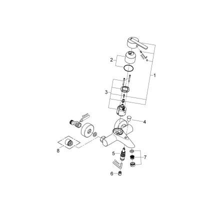 GROHE 32269000 - Vaňová batéria FEEL DN 15 lesklý chróm