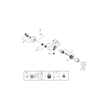 GROHE 322792432 - Sprchová batéria START DN 15 čierna
