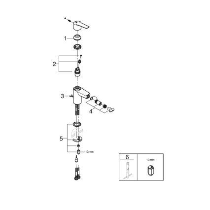 GROHE 32281002 - Bidetová batéria START S lesklý chróm
