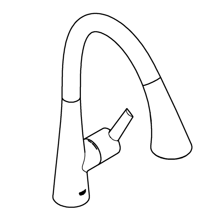 GROHE 32294002 - Drezová batéria ZEDRA 401 mm lesklý chróm