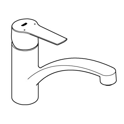 GROHE 324412432 - Kuchynská batéria START 184 mm čierna