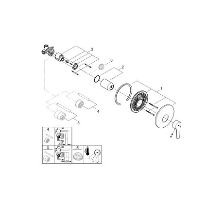 GROHE 32590002 - Sprchová batéria START lesklý chróm
