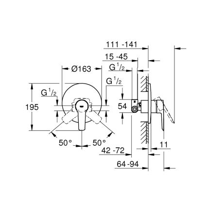 GROHE 32590002 - Sprchová batéria START lesklý chróm