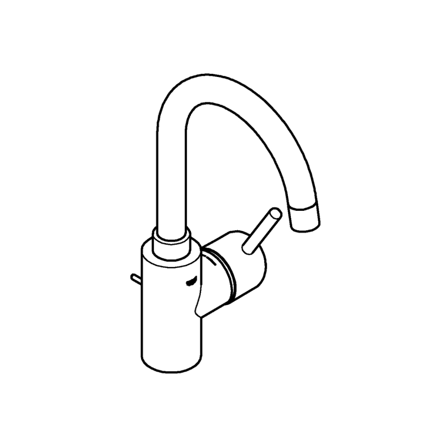 GROHE 32629002 - Umývadlová batéria CONCETTO veľkosť L lesklý chróm